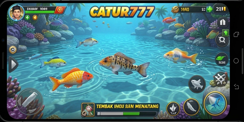 Gameplay seru Tembak Ikan di CATUR777 yang mengasyikkan.