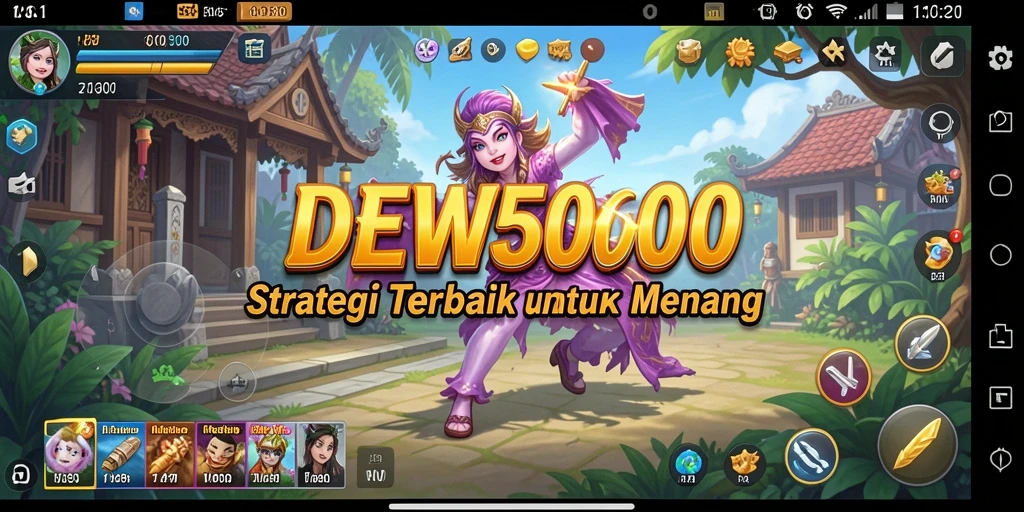 Tangkapan layar gameplay DEWI5000 yang intens dan strategis.