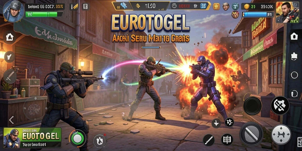 Tampilan gameplay penuh aksi dari EUROTOGEL yang mendebarkan.