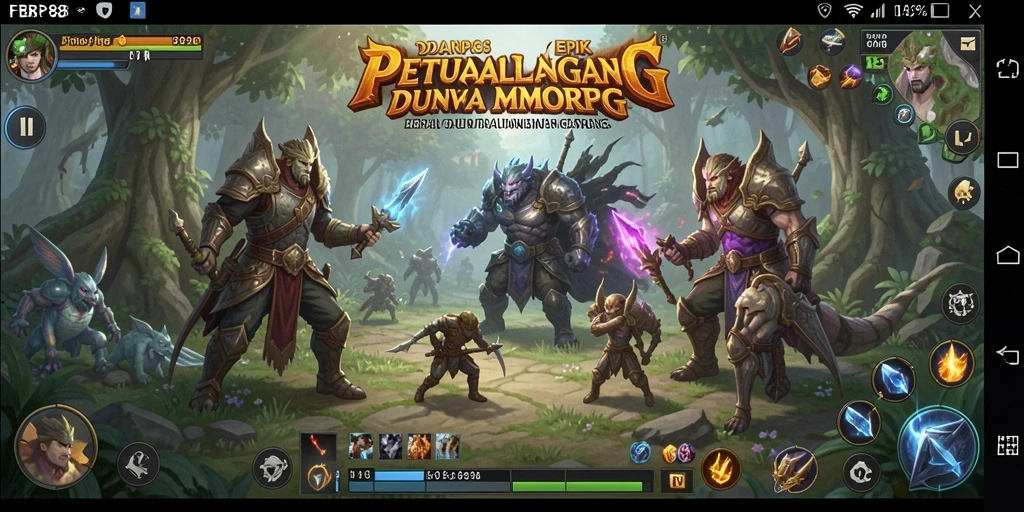 Tampilan menarik dari aksi gameplay MMORPG FBRP88.