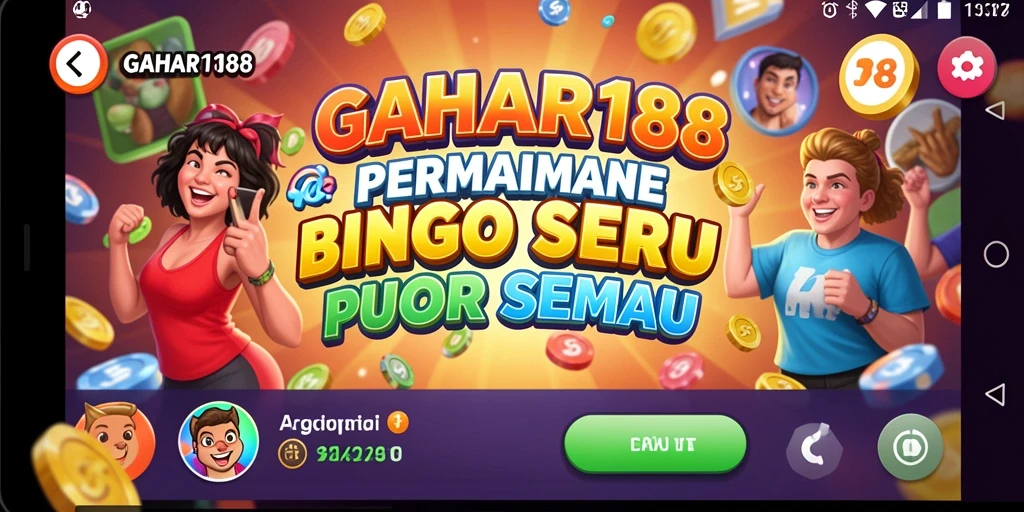 Tampilan gameplay seru GAHAR188 saat bermain Bingo