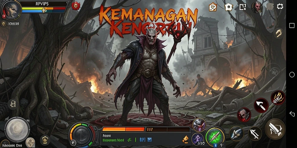 Screenshot RPVIP5 menunjukkan suasana gameplay Horror yang mencekam.