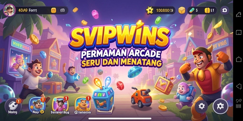 Tampilan gameplay menantang dari SVIPWINS yang seru dan penuh warna.