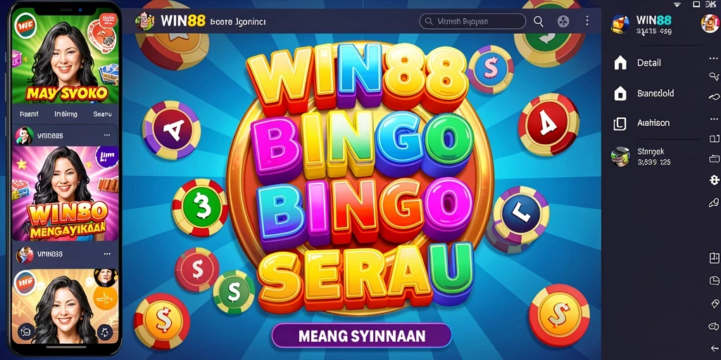 Tampilan permainan Bingo yang menarik dan interaktif.